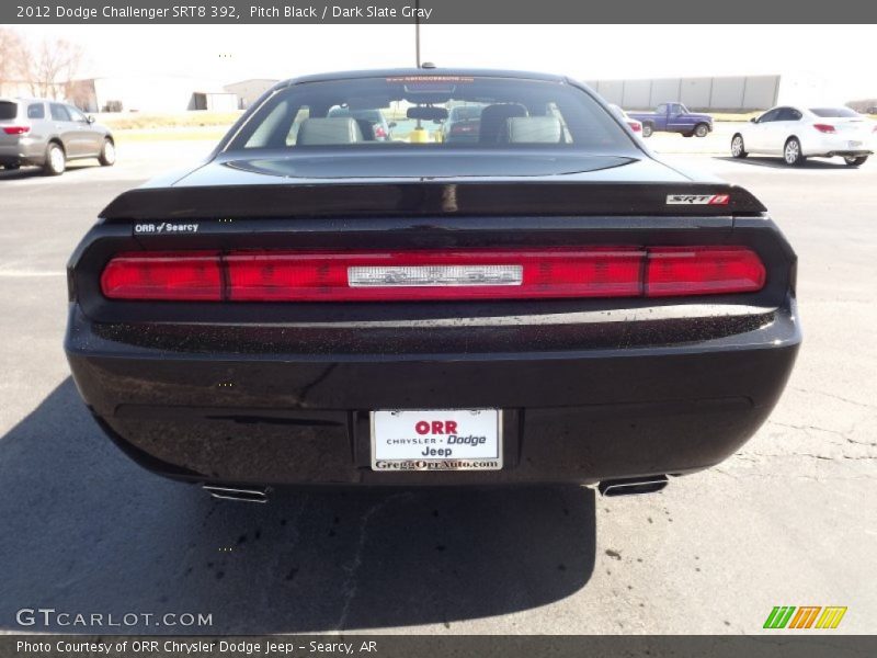 Pitch Black / Dark Slate Gray 2012 Dodge Challenger SRT8 392