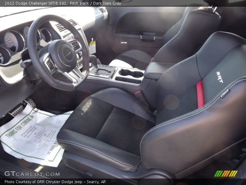 Pitch Black / Dark Slate Gray 2012 Dodge Challenger SRT8 392