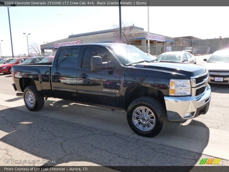 Black Granite Metallic / Ebony 2009 Chevrolet Silverado 2500HD LTZ Crew Cab 4x4