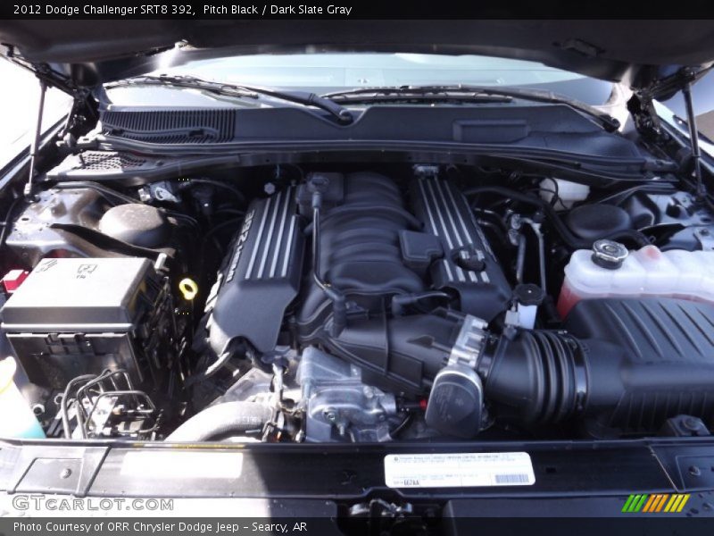 Pitch Black / Dark Slate Gray 2012 Dodge Challenger SRT8 392