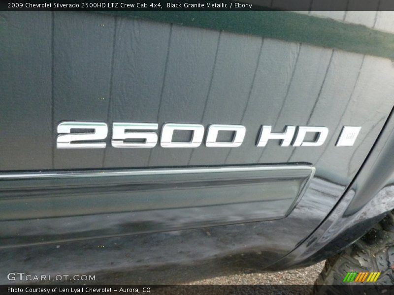 Black Granite Metallic / Ebony 2009 Chevrolet Silverado 2500HD LTZ Crew Cab 4x4