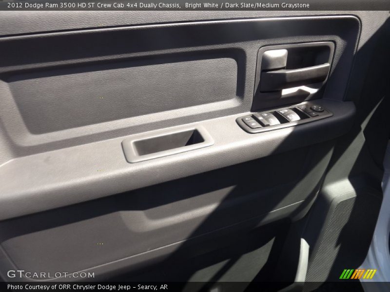 Bright White / Dark Slate/Medium Graystone 2012 Dodge Ram 3500 HD ST Crew Cab 4x4 Dually Chassis