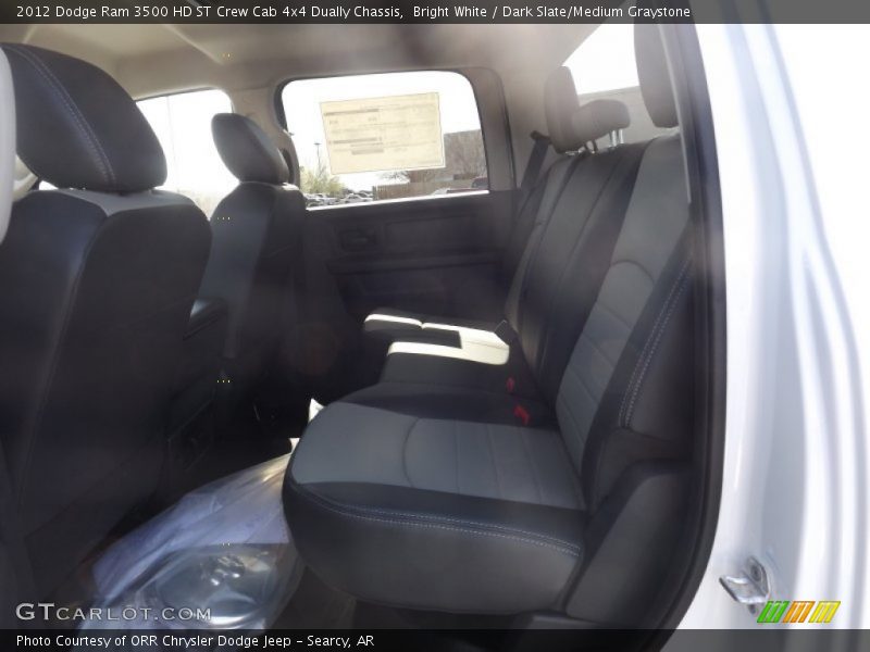 Bright White / Dark Slate/Medium Graystone 2012 Dodge Ram 3500 HD ST Crew Cab 4x4 Dually Chassis