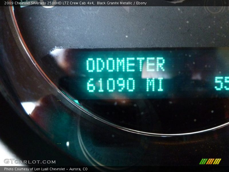 Black Granite Metallic / Ebony 2009 Chevrolet Silverado 2500HD LTZ Crew Cab 4x4