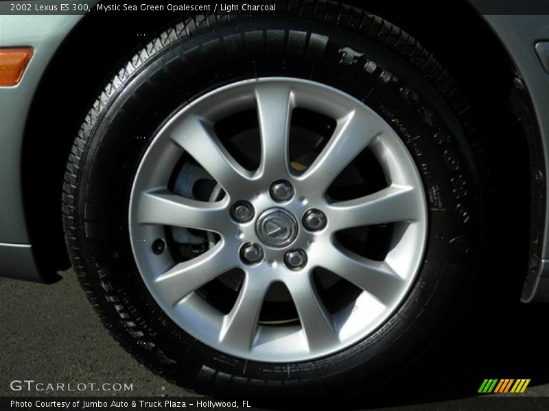 Mystic Sea Green Opalescent / Light Charcoal 2002 Lexus ES 300