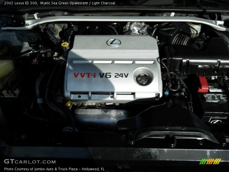 Mystic Sea Green Opalescent / Light Charcoal 2002 Lexus ES 300