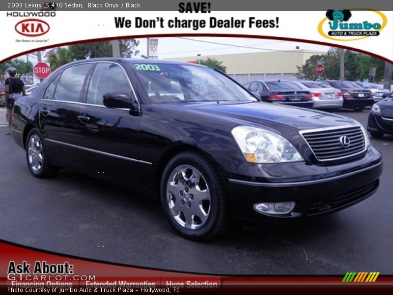 Black Onyx / Black 2003 Lexus LS 430 Sedan