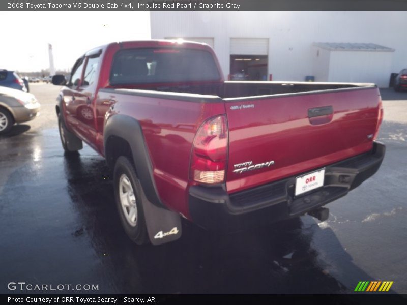 Impulse Red Pearl / Graphite Gray 2008 Toyota Tacoma V6 Double Cab 4x4