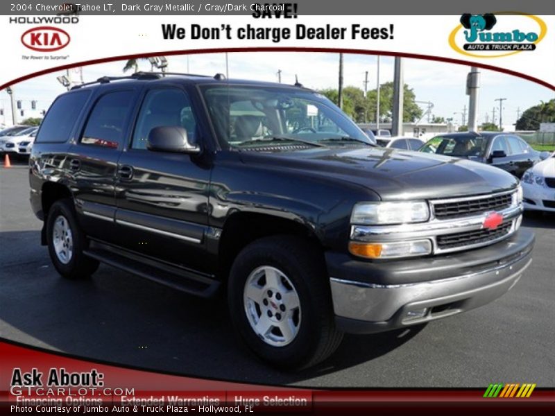 Dark Gray Metallic / Gray/Dark Charcoal 2004 Chevrolet Tahoe LT