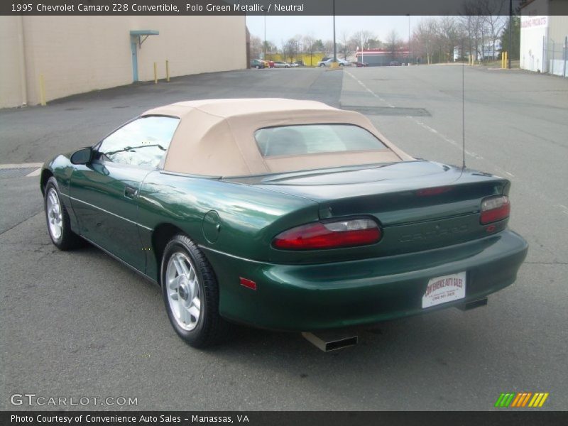  1995 Camaro Z28 Convertible Polo Green Metallic