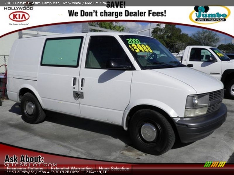 Ivory White / Medium Gray 2000 Chevrolet Astro Cargo Van