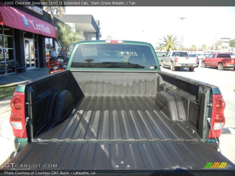 Dark Green Metallic / Tan 2003 Chevrolet Silverado 1500 LS Extended Cab