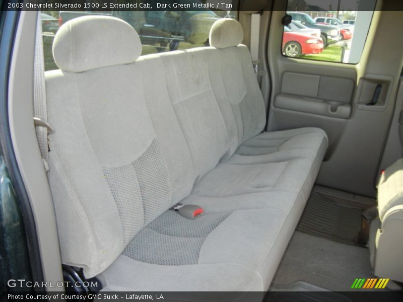 Dark Green Metallic / Tan 2003 Chevrolet Silverado 1500 LS Extended Cab