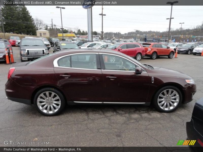 Cinnamon Metallic / Light Camel/Olive Ash 2010 Lincoln MKS EcoBoost AWD