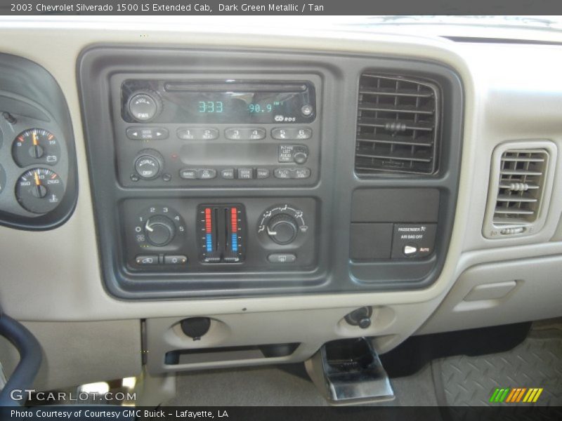 Dark Green Metallic / Tan 2003 Chevrolet Silverado 1500 LS Extended Cab