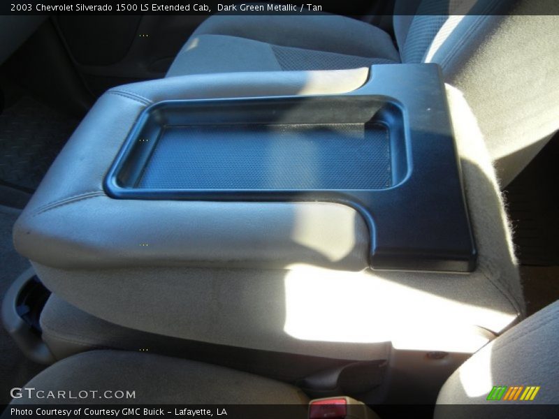Dark Green Metallic / Tan 2003 Chevrolet Silverado 1500 LS Extended Cab