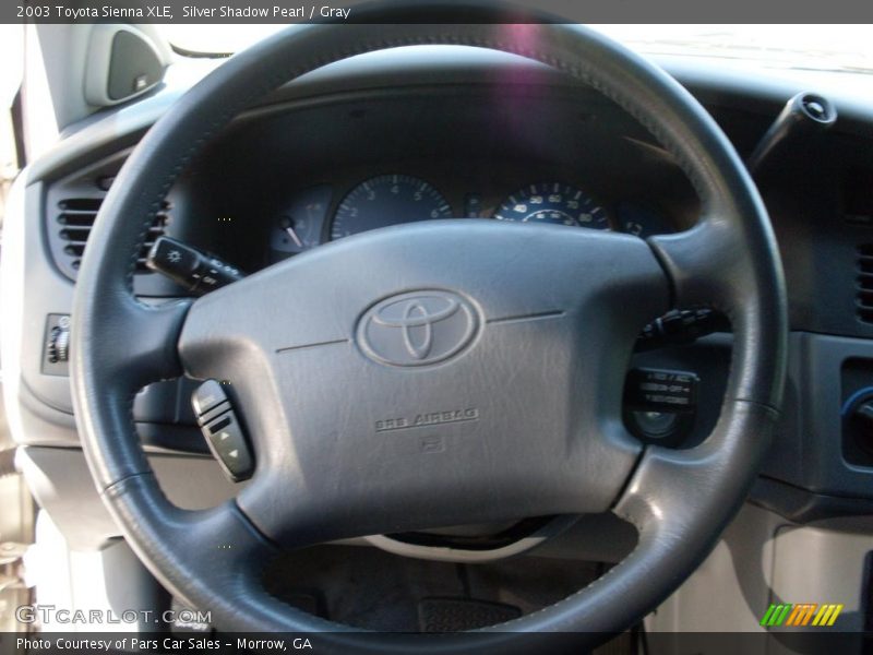 Silver Shadow Pearl / Gray 2003 Toyota Sienna XLE