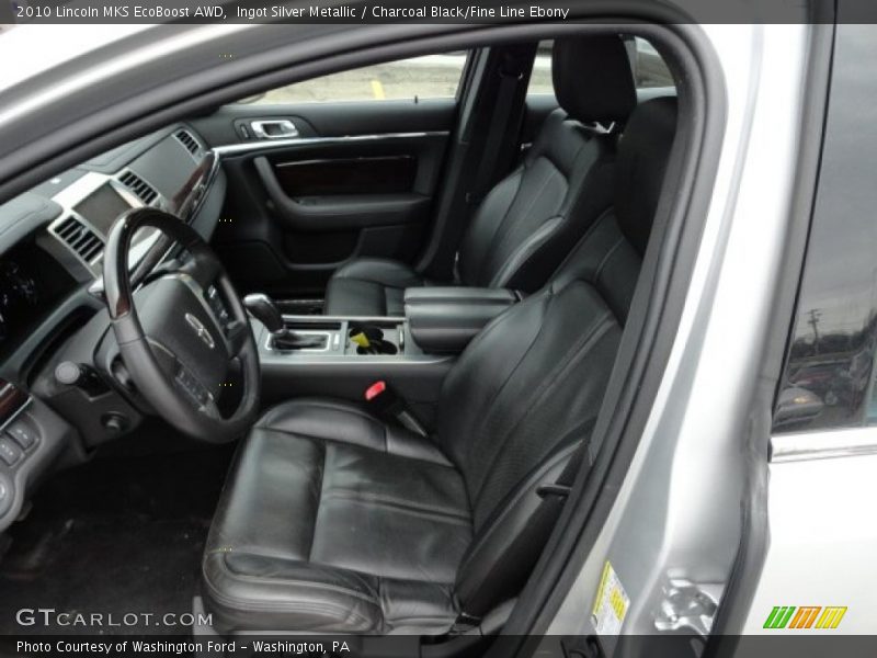 Ingot Silver Metallic / Charcoal Black/Fine Line Ebony 2010 Lincoln MKS EcoBoost AWD