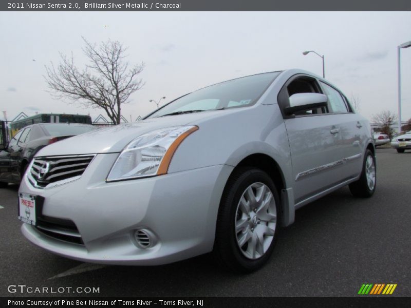 Brilliant Silver Metallic / Charcoal 2011 Nissan Sentra 2.0