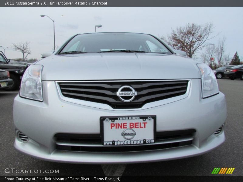 Brilliant Silver Metallic / Charcoal 2011 Nissan Sentra 2.0