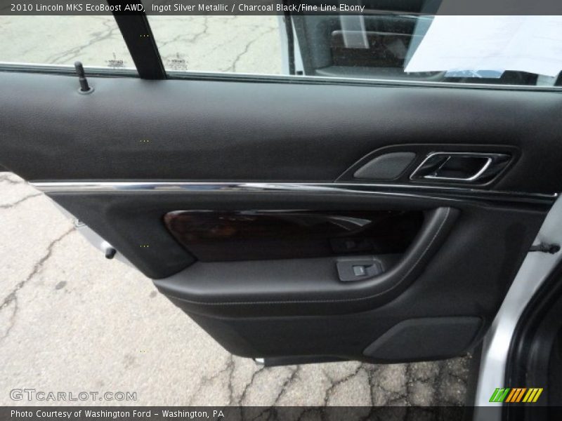 Ingot Silver Metallic / Charcoal Black/Fine Line Ebony 2010 Lincoln MKS EcoBoost AWD