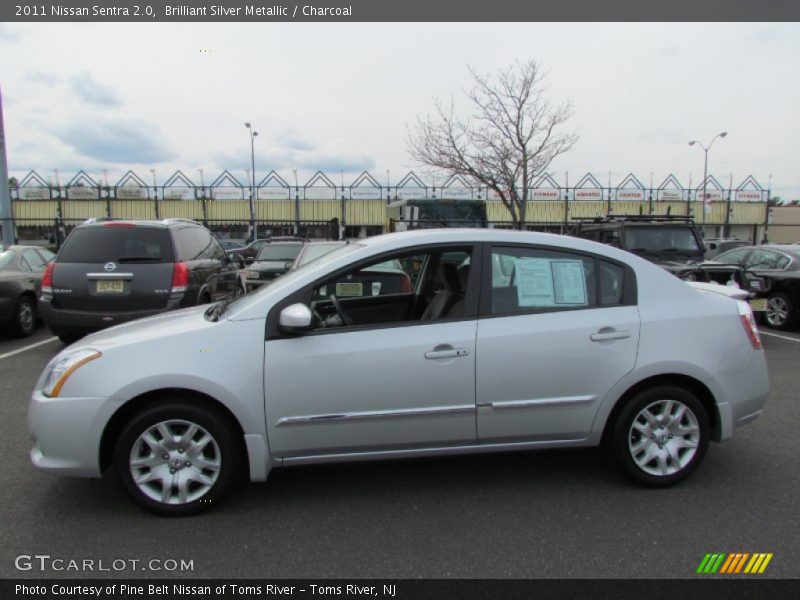 Brilliant Silver Metallic / Charcoal 2011 Nissan Sentra 2.0