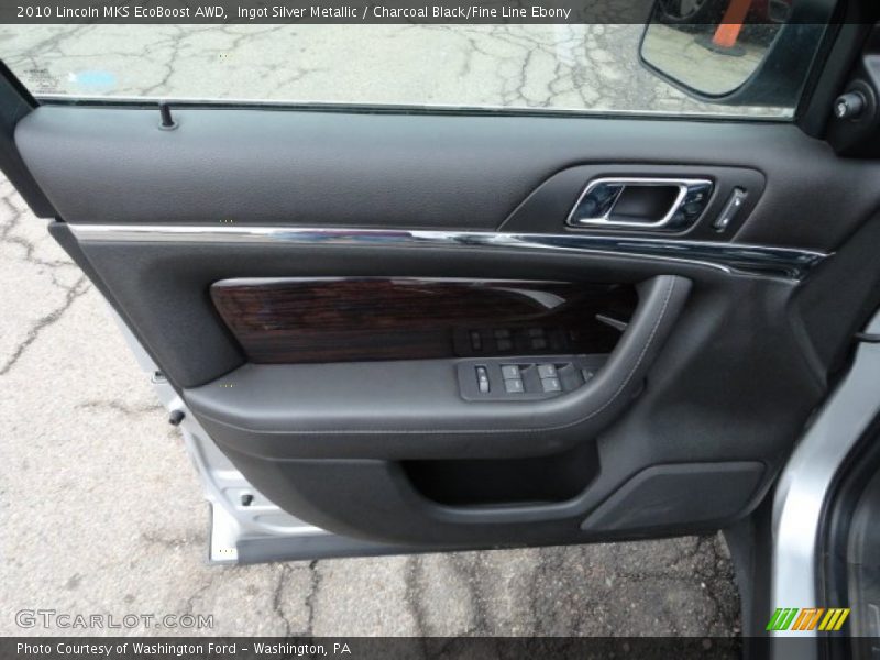 Ingot Silver Metallic / Charcoal Black/Fine Line Ebony 2010 Lincoln MKS EcoBoost AWD