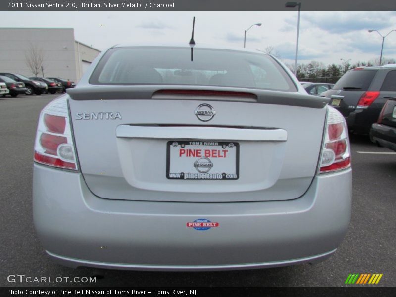 Brilliant Silver Metallic / Charcoal 2011 Nissan Sentra 2.0