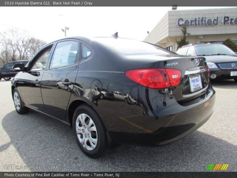 Black Noir Pearl / Gray 2010 Hyundai Elantra GLS