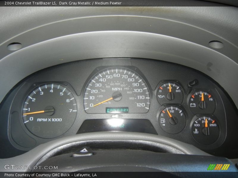 Dark Gray Metallic / Medium Pewter 2004 Chevrolet TrailBlazer LS