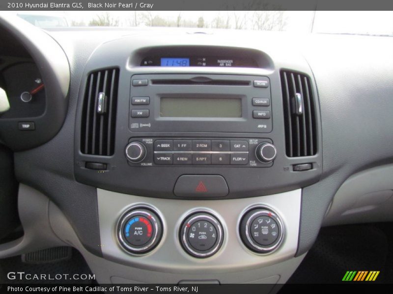 Black Noir Pearl / Gray 2010 Hyundai Elantra GLS