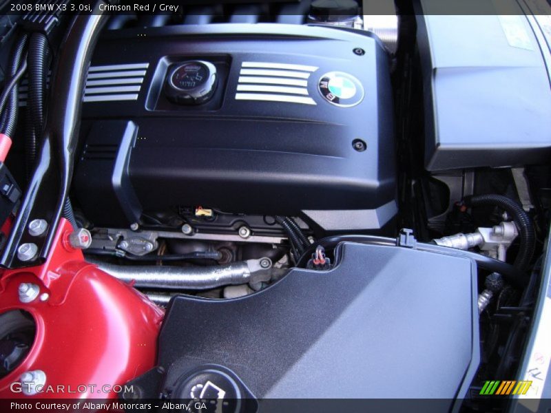 Crimson Red / Grey 2008 BMW X3 3.0si