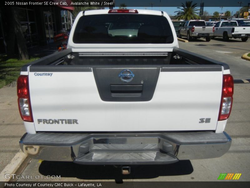 Avalanche White / Steel 2005 Nissan Frontier SE Crew Cab