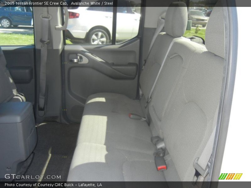 Avalanche White / Steel 2005 Nissan Frontier SE Crew Cab