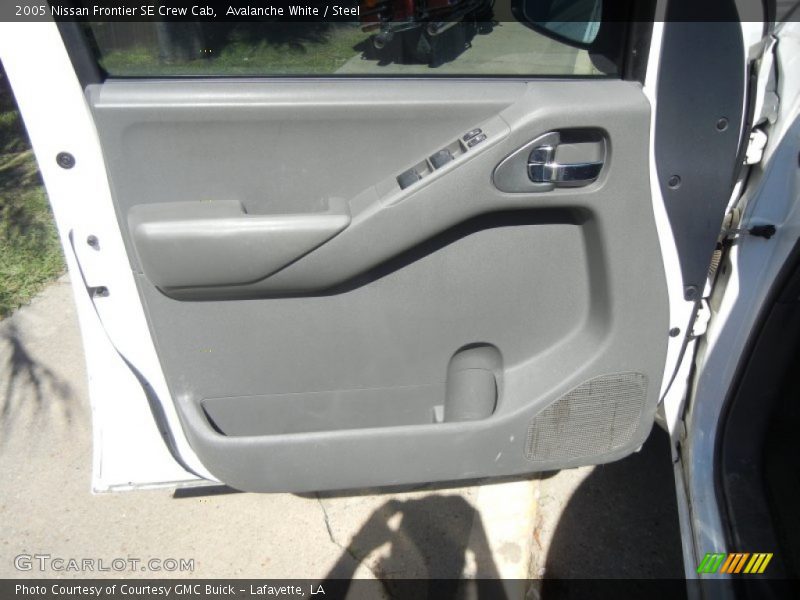 Avalanche White / Steel 2005 Nissan Frontier SE Crew Cab