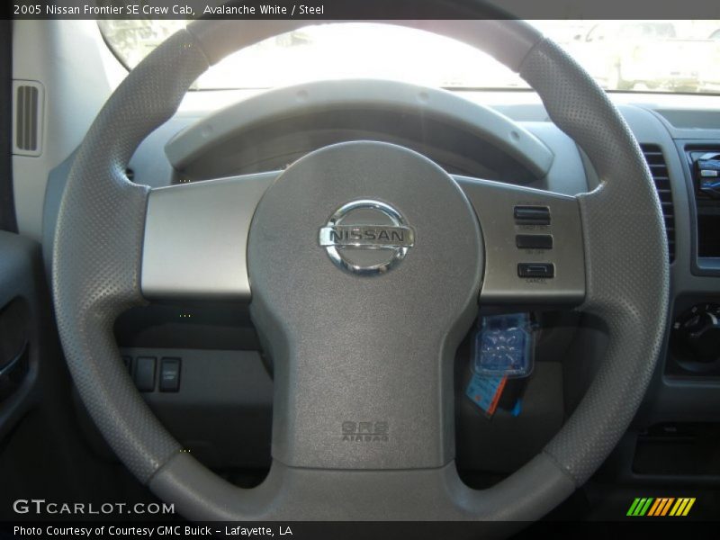 Avalanche White / Steel 2005 Nissan Frontier SE Crew Cab