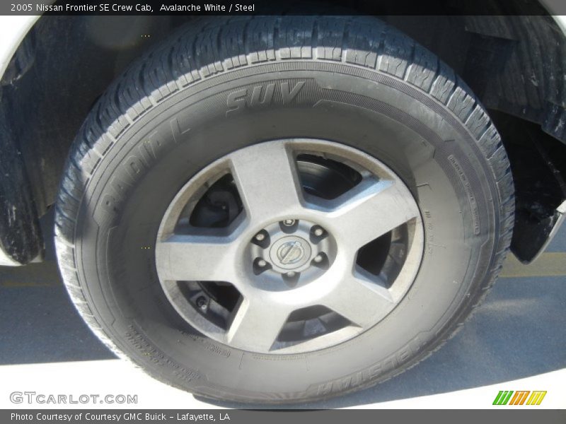 Avalanche White / Steel 2005 Nissan Frontier SE Crew Cab