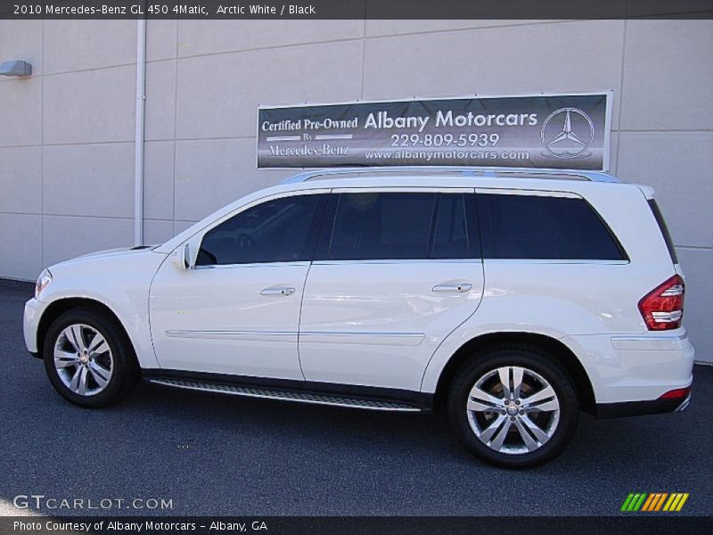 Arctic White / Black 2010 Mercedes-Benz GL 450 4Matic