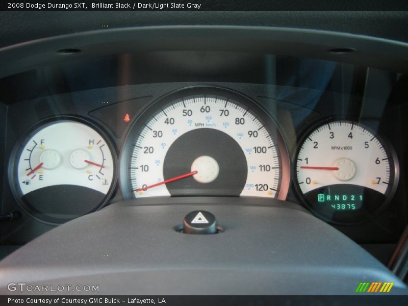 Brilliant Black / Dark/Light Slate Gray 2008 Dodge Durango SXT