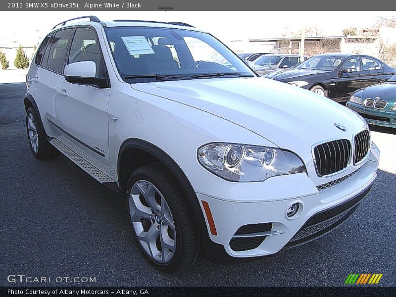 Alpine White / Black 2012 BMW X5 xDrive35i
