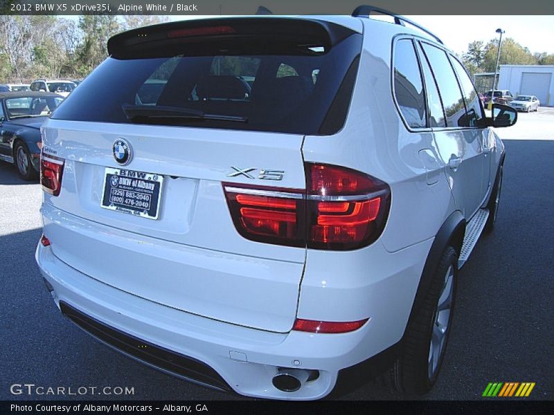 Alpine White / Black 2012 BMW X5 xDrive35i