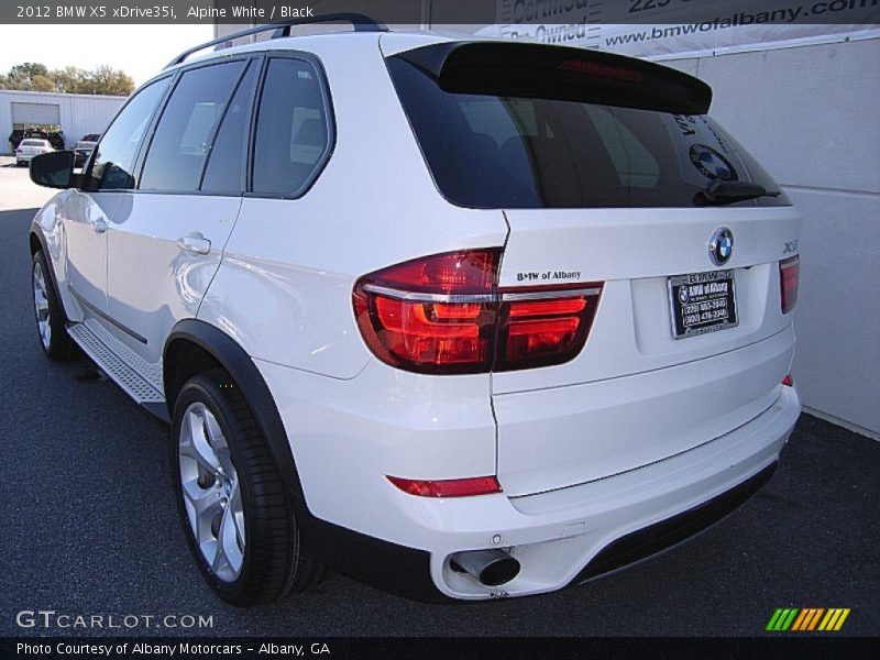 Alpine White / Black 2012 BMW X5 xDrive35i