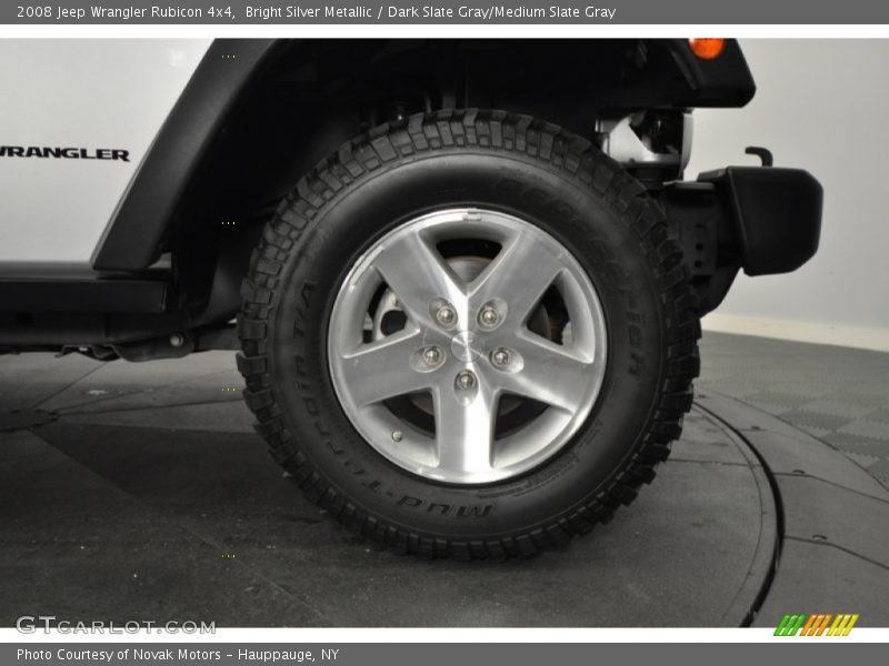 Bright Silver Metallic / Dark Slate Gray/Medium Slate Gray 2008 Jeep Wrangler Rubicon 4x4