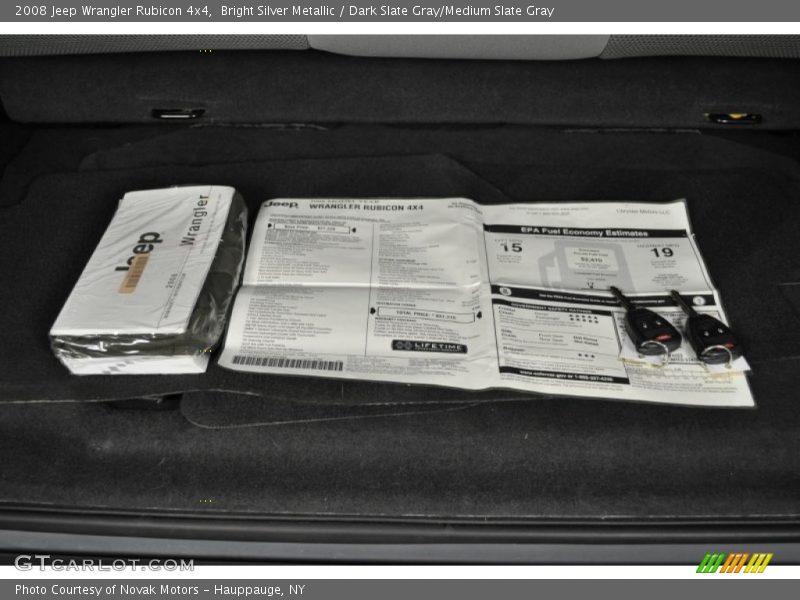 Bright Silver Metallic / Dark Slate Gray/Medium Slate Gray 2008 Jeep Wrangler Rubicon 4x4