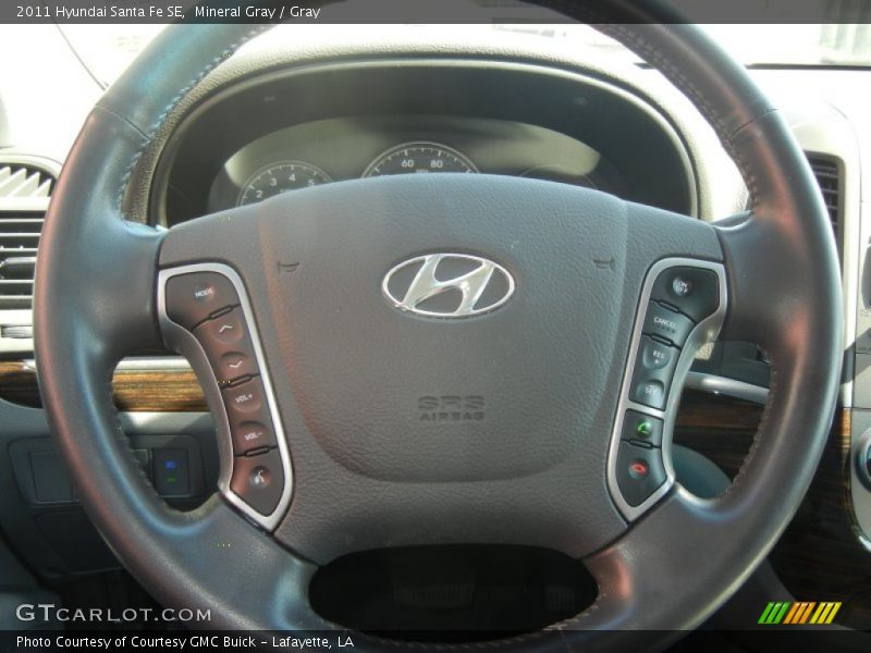 Mineral Gray / Gray 2011 Hyundai Santa Fe SE