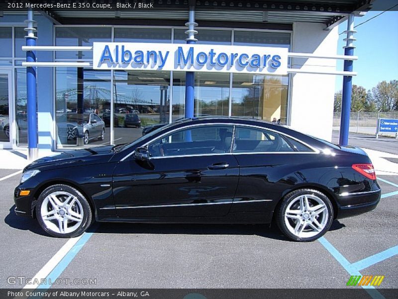 Black / Black 2012 Mercedes-Benz E 350 Coupe
