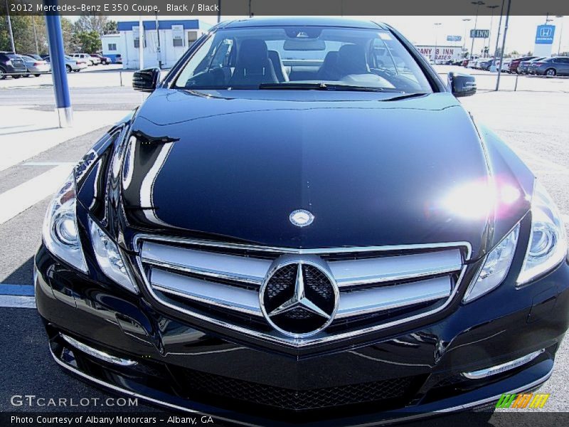Black / Black 2012 Mercedes-Benz E 350 Coupe