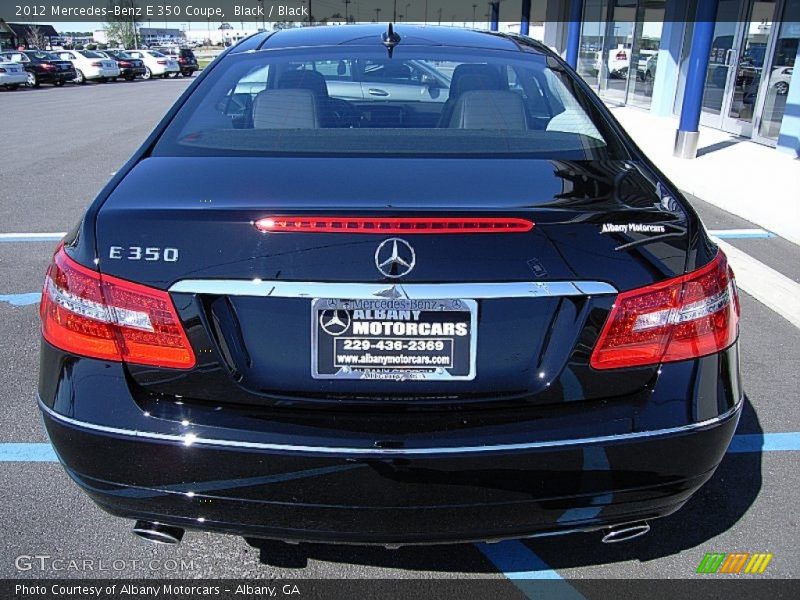 Black / Black 2012 Mercedes-Benz E 350 Coupe