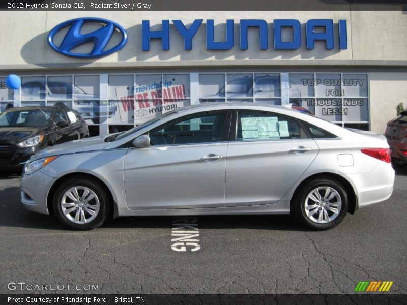 Radiant Silver / Gray 2012 Hyundai Sonata GLS
