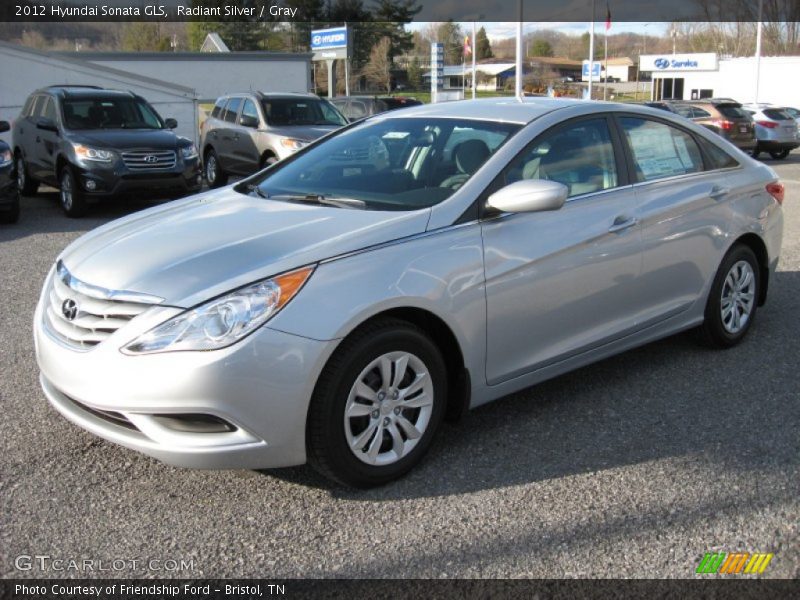 Radiant Silver / Gray 2012 Hyundai Sonata GLS